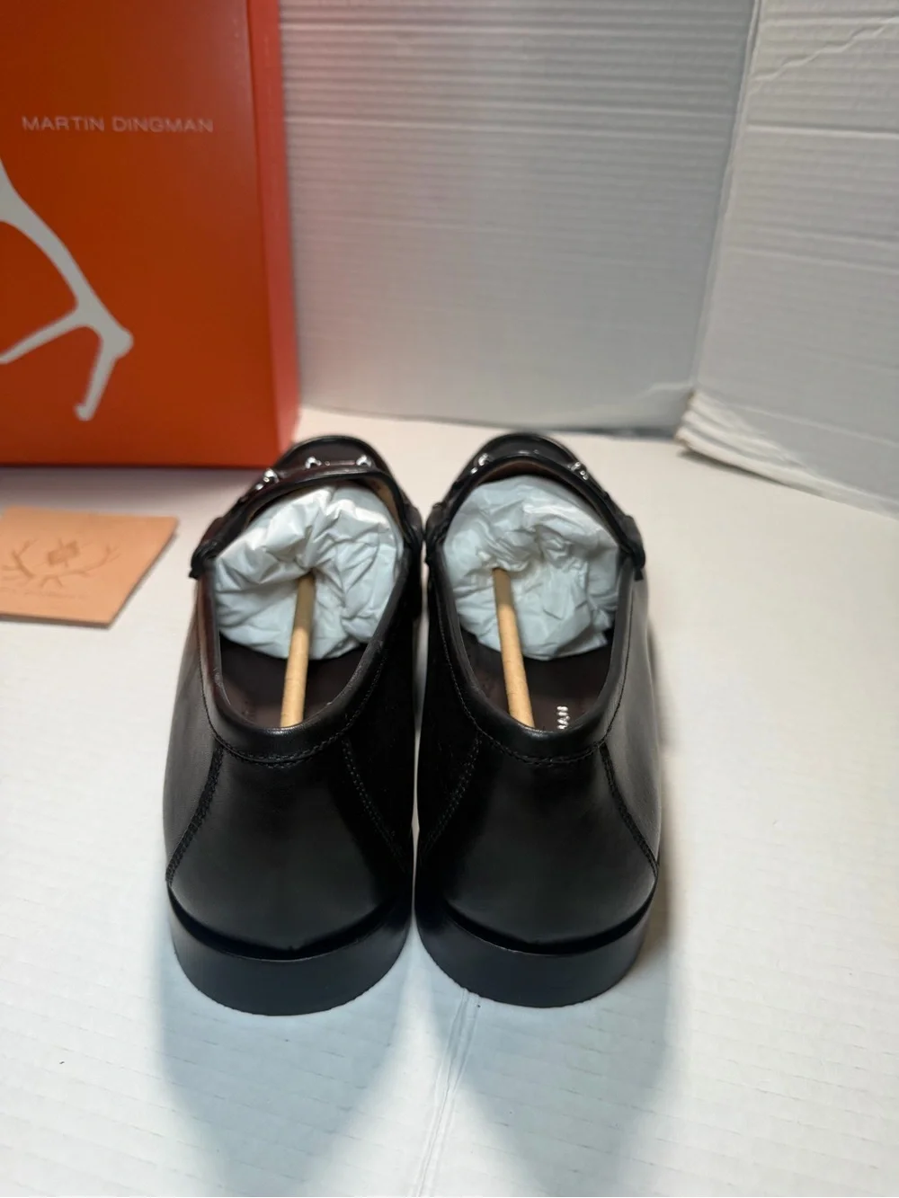 Martin Dingman Addison II Horse Bit Black Leather Dress Loafer Mens Sz 12